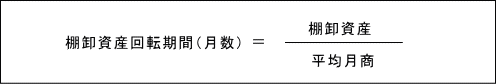 棚卸資産回転期間、月商